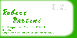 robert martini business card